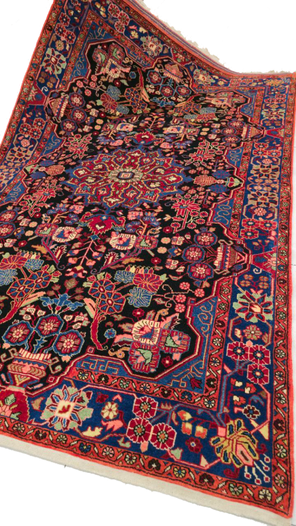 فرش دستباف لاکی نهاوند-سایز پرده ای-n33119