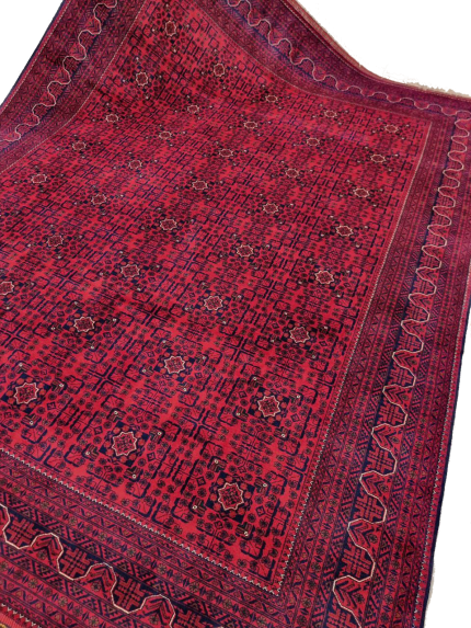 فرش دستباف لاکی طرح قشقایی-دوازده متری-z3787